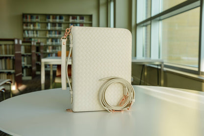 Bible Cover Crossbody Pearl