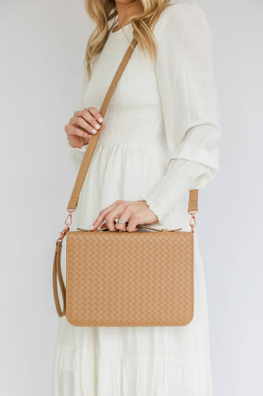 Bible Cover Crossbody Caramel