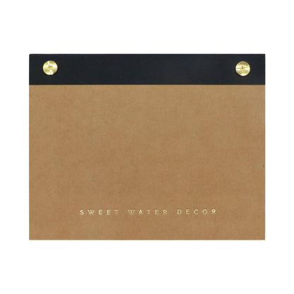 Small Gold Rivet Basic Notepad - Stationery & Decor
