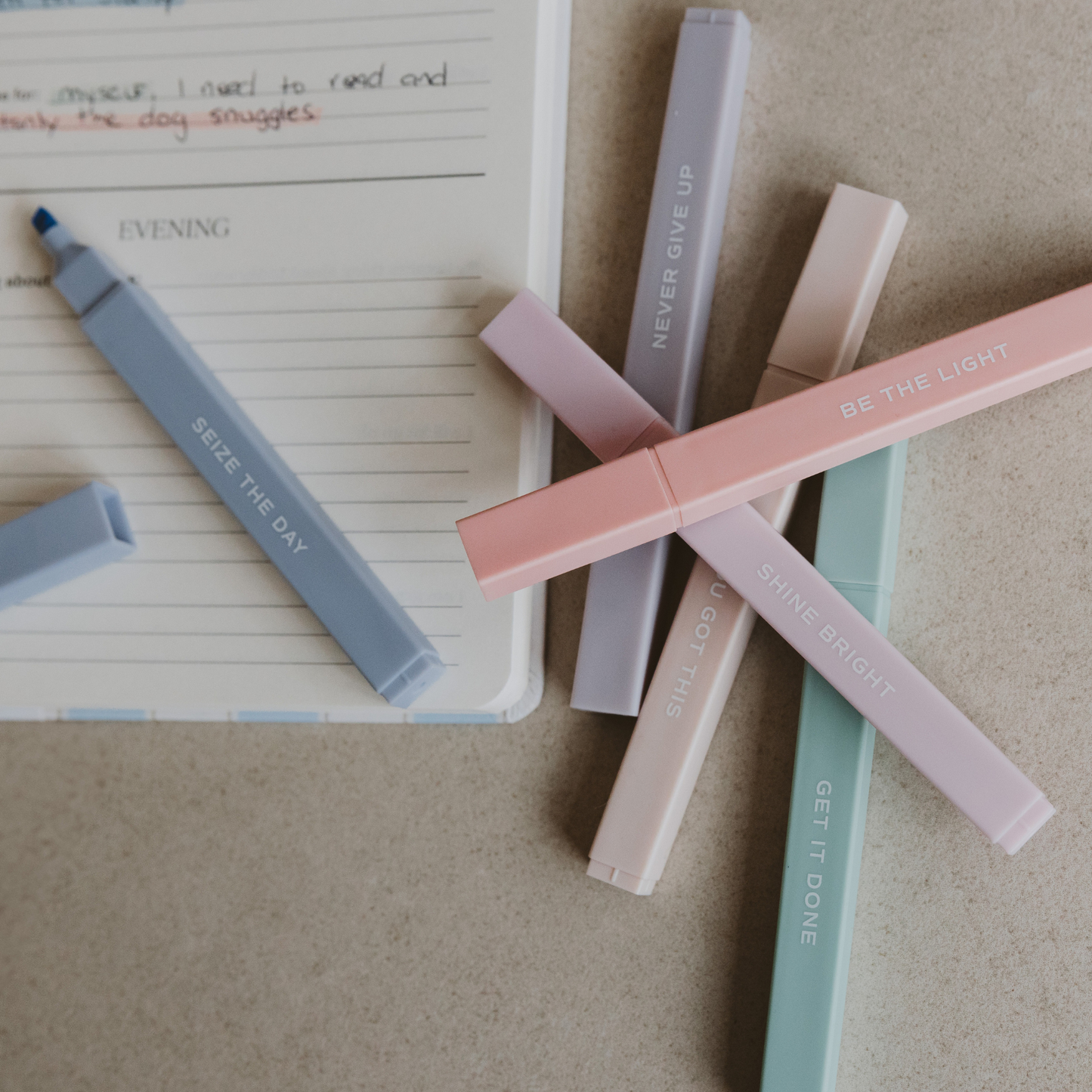 Neutral Highlighter Set - Stationery Set & Decor