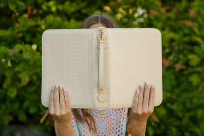 Bible Cover Crossbody Pearl
