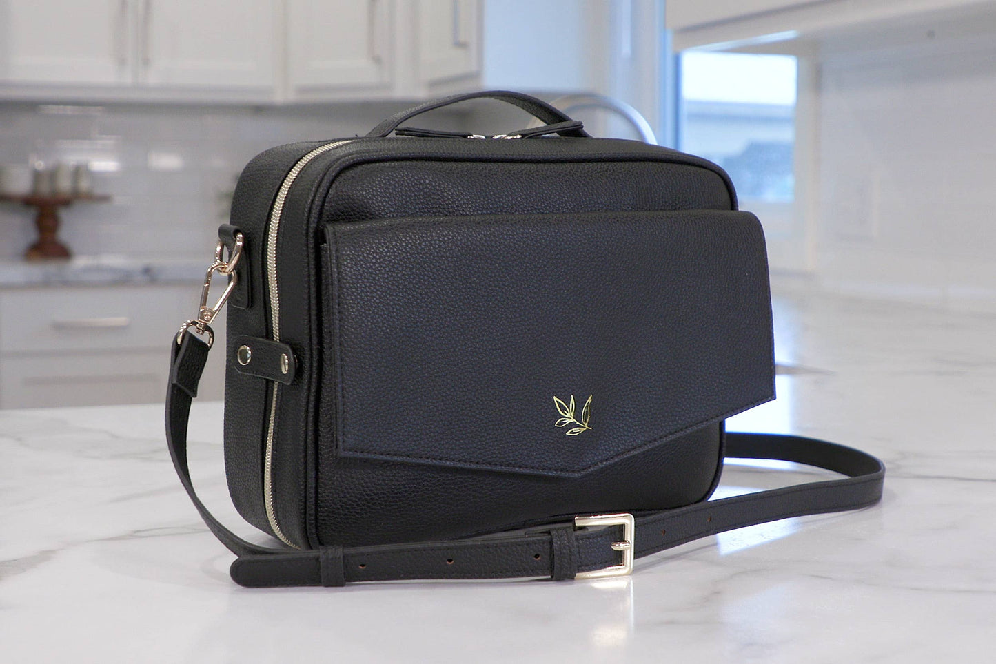 Bible Cover Crossbody Bag Black