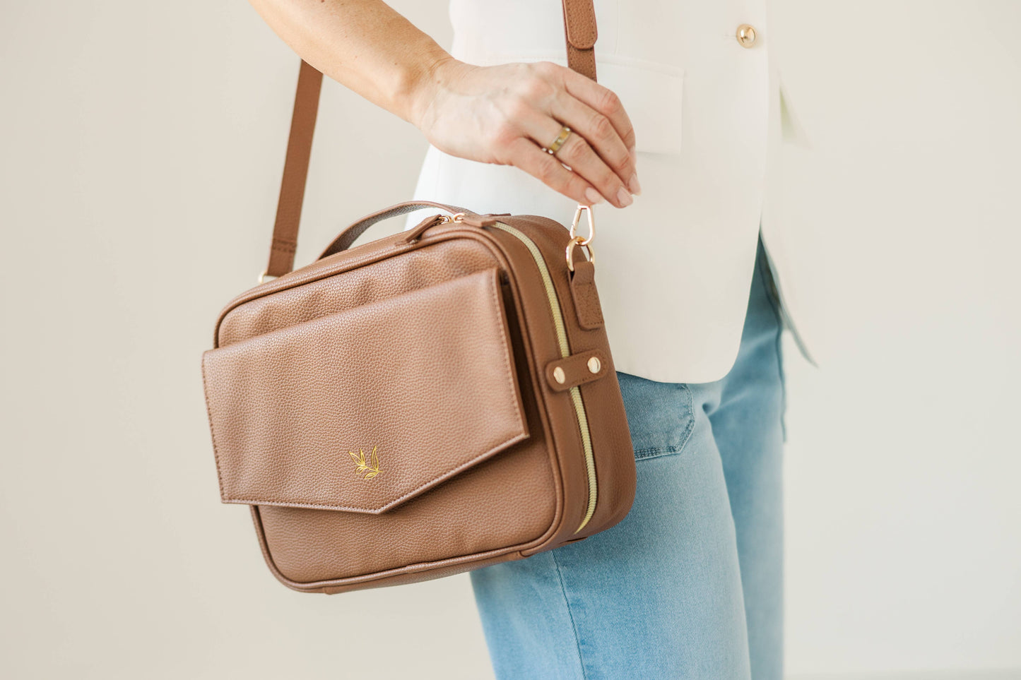Bible Cover Crossbody Bag Mocha