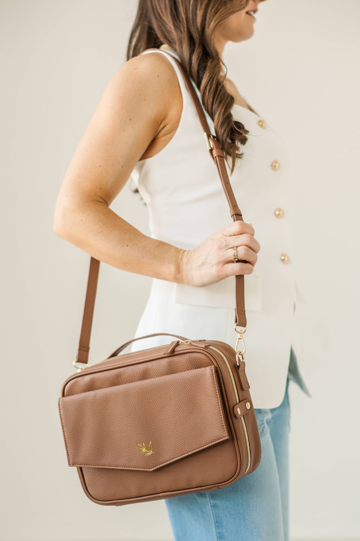 Bible Cover Crossbody Bag Mocha