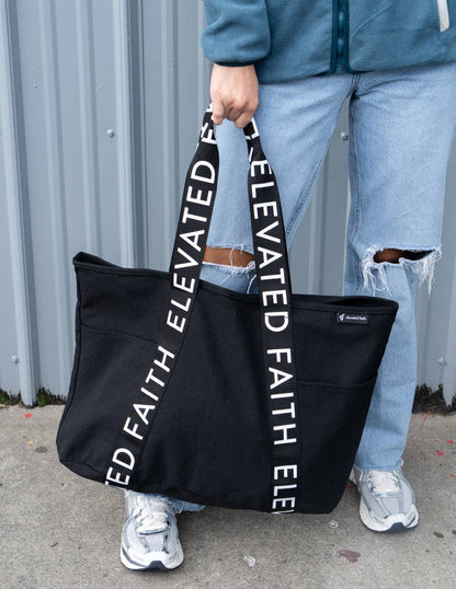 Elevated Everyday Black Tote