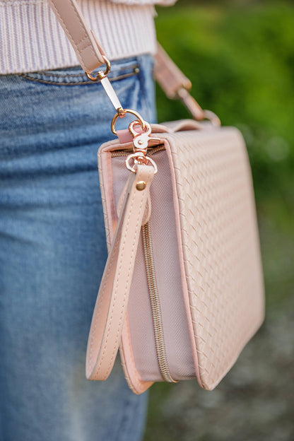 Bible Cover Crossbody Blush